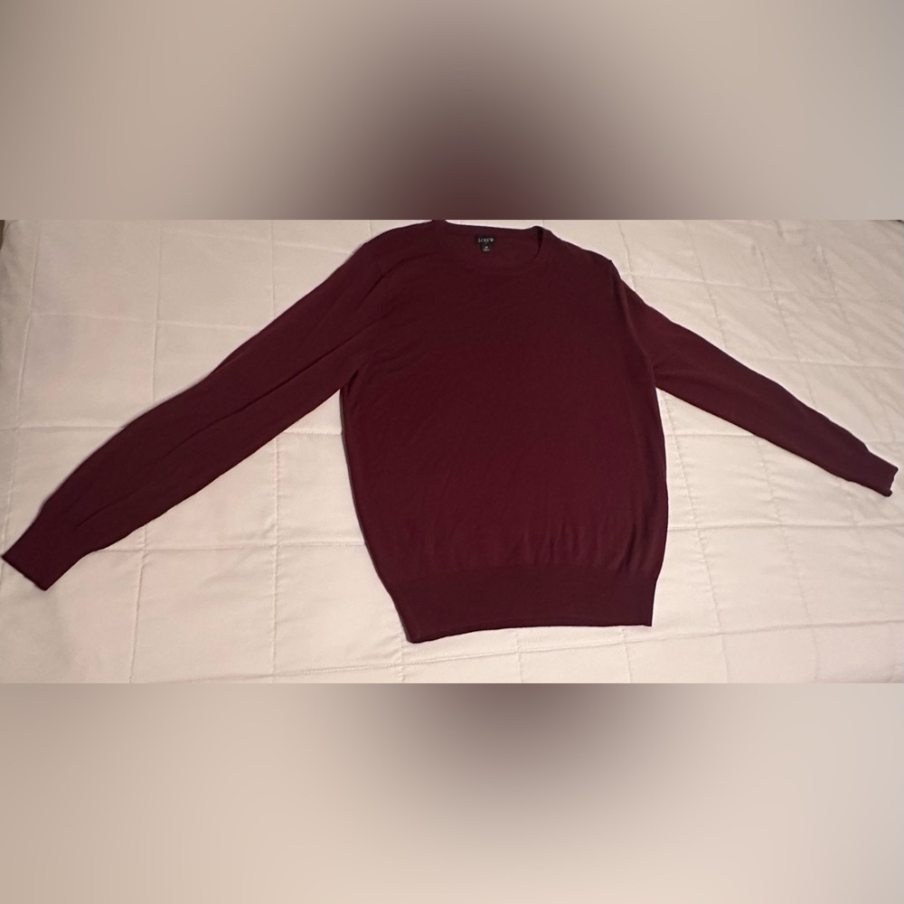 J. Crew thin MERINO WOOL-BLEND CREWNECK SWEATER